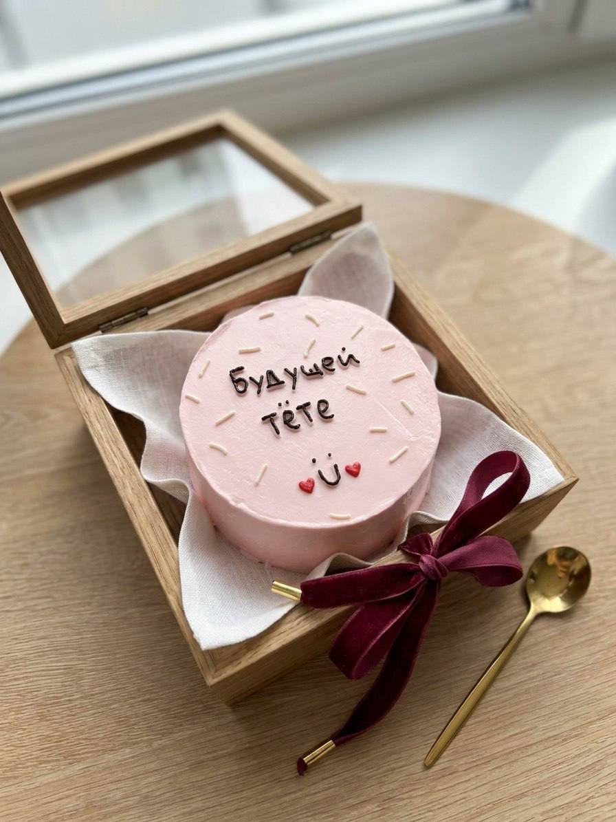 Бенто - торт «Будущей тёте»